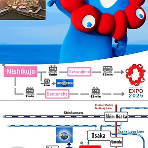 アパート （日本中から大阪いらっしゃい２０２２）USJまで2駅 懐かしファミコンでスーパーマリオと過ごすお部屋 in Sakura Villa